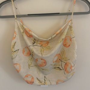 Orange Crop Tank Top